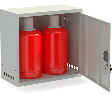 Шкаф для газовых баллонов ШГР 27-2-4(2x27л)
