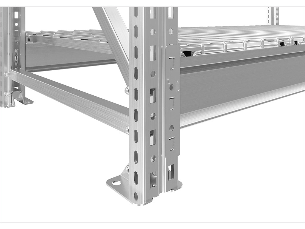 Фото Стеллаж MS Pro 250/150x60/4 с сетчатыми полками