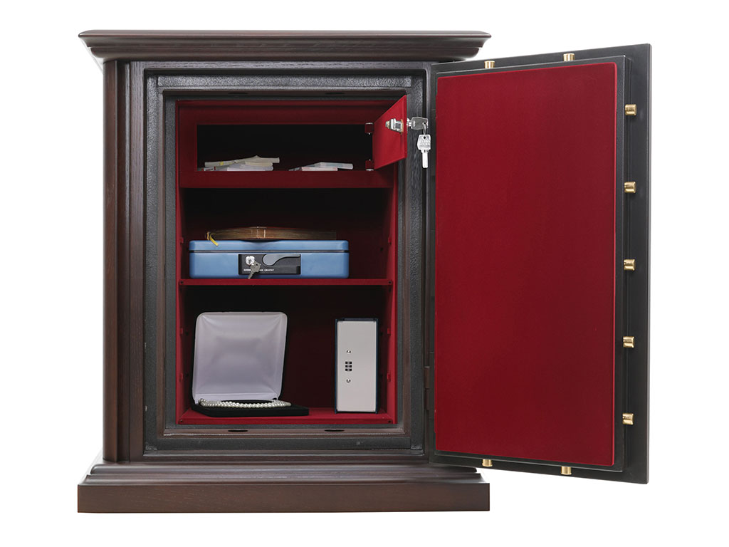 Огневзломостойкий сейф в дереве VALBERG Гарант Евро 67 Т Д EL (дуб)