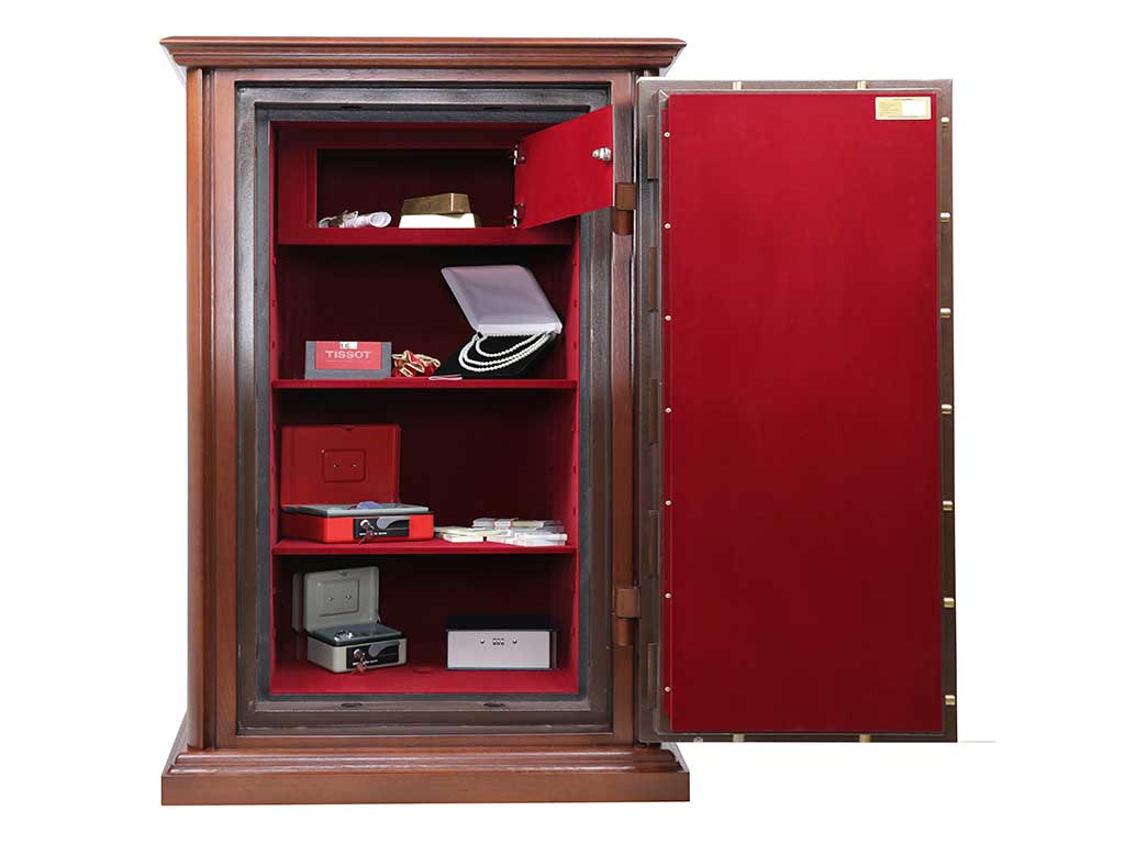 Огневзломостойкий сейф в дереве VALBERG Гарант Евро 120 Т Д (дуб)